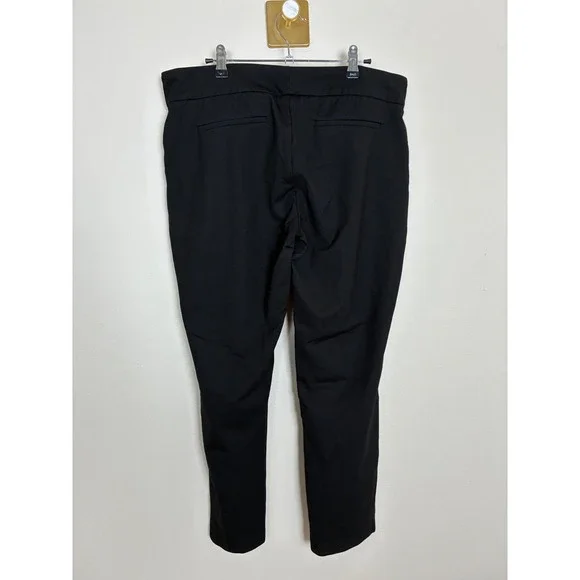 Dalia Black Pull On Stretch Dress Pants Tapered Leg Size XL D4183-E1863 (P6) - Picture 2 of 9